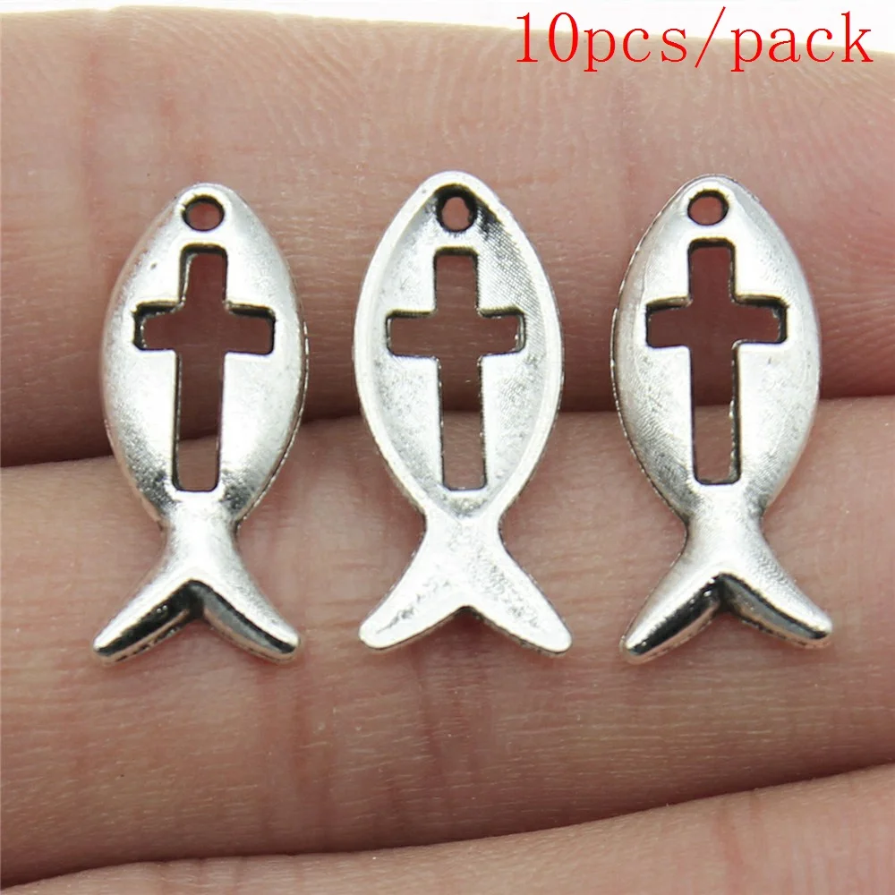 Bulk Charms For Jewelry Making Kit Pendant Diy Jewelry Accessories Jesus Fish Charms