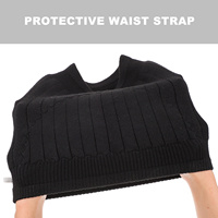 Adjustable Waist Support Belt Unisex Lumbar Brace Strap Protective Back Support Comfortable Cashmere Elastic Breathable for Men