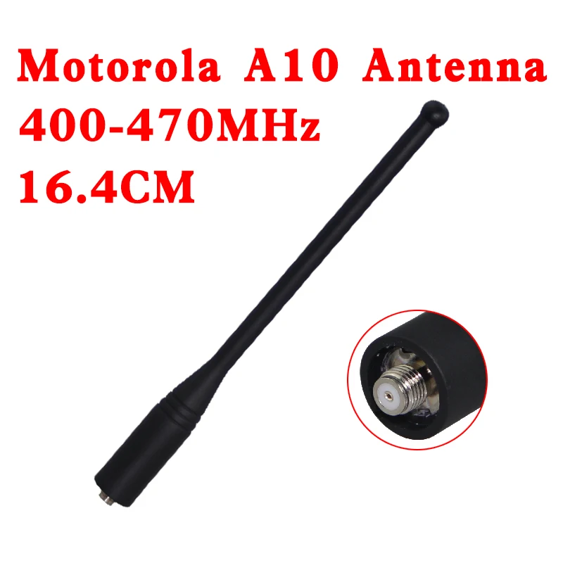 

NEW 16.4CM Long Antenna UHF 400-470MHz For Motorola Radio Walkie Talkie A9D A9D+ A10 A10D A12 A12D RDU4160D RDU4100