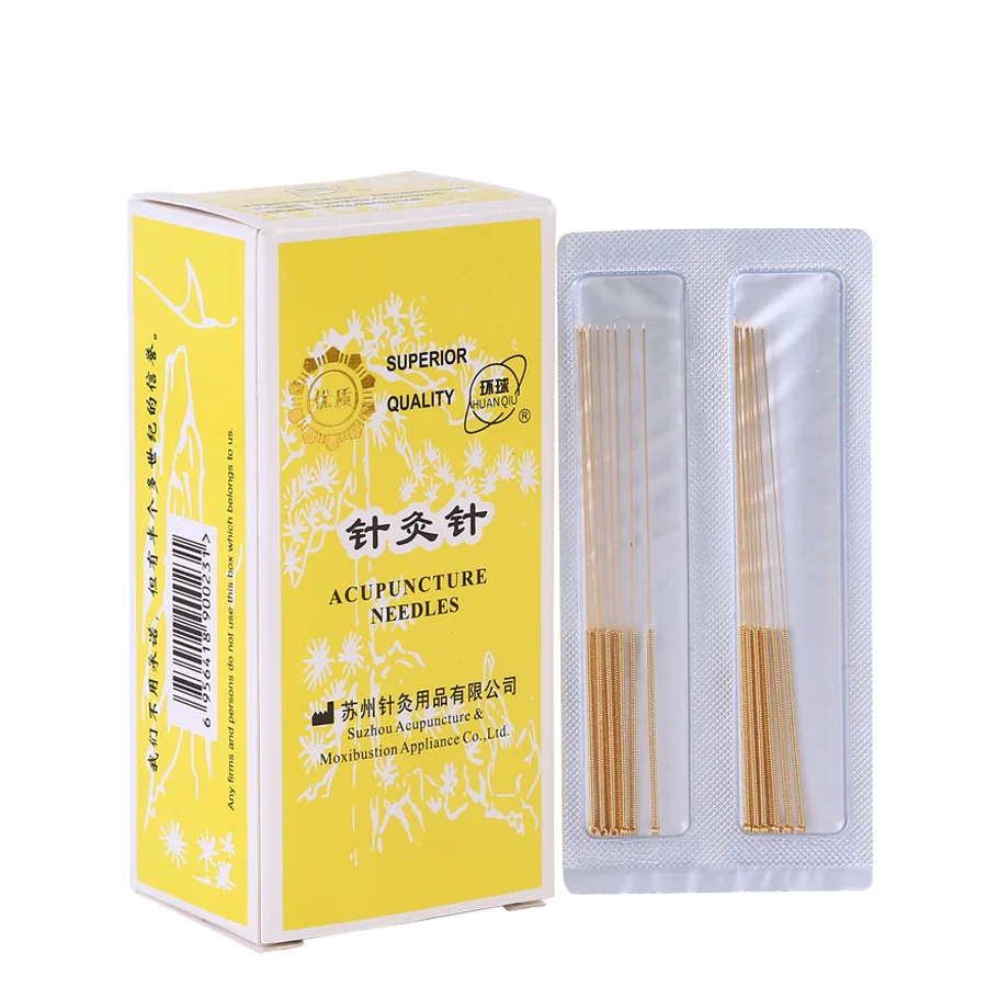 

200pcs/lot Hyposensitivity Non-disposable use full gilded needle Gold plated Sterile Acupuncture needles iatrophysics