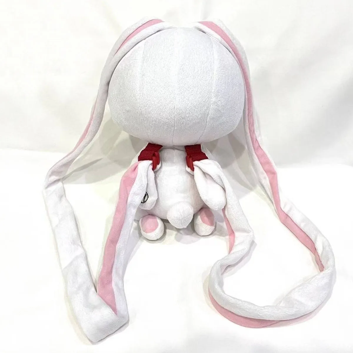 Uroczy uniwersalny plecak pluszowy Królik Hanyo Usagi, biało-różowy, anime, torba na ramię, plecak dla kobiet, dziewcząt i dzieci.