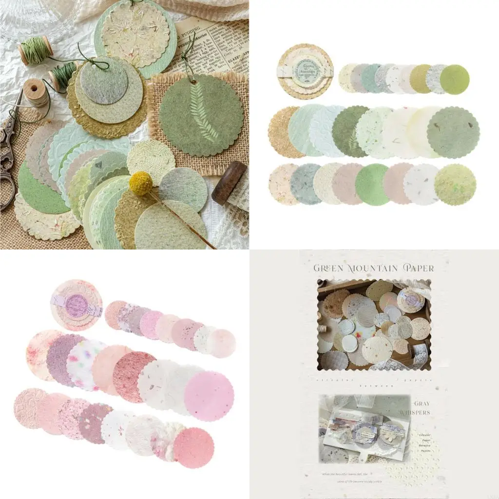 LXAA กระดาษดิสก์การจัดแต่งกระดาษชุดสำหรับการ์ดทำมือความทรงจำหนังสือการประดิษฐ์