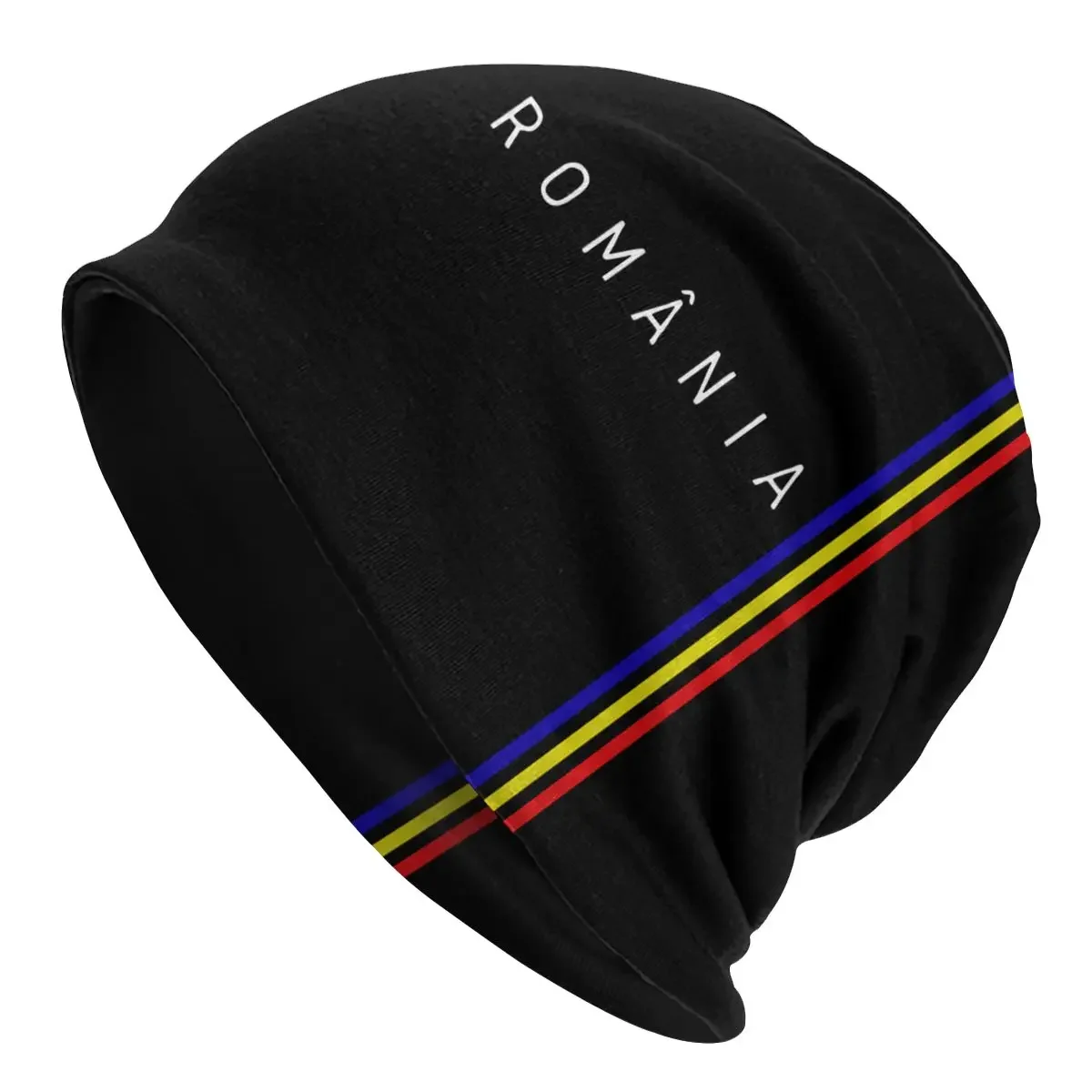 Romania Flag Romanian Cap Ski Skullies Beanies Hats Male Adult Spring Dual-use Bonnet Knitted Hat