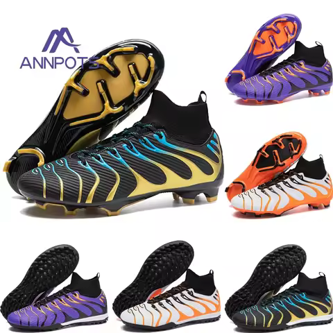 Men Soccer Shoes Studded Society Indoor Football Man Field Boots Fast Professional Non-Slip Kids Football Shoes Chuteira Futsal