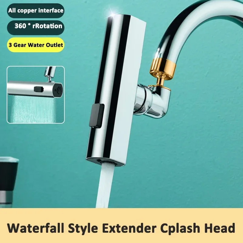 Kitchen Faucet Waterfall Stream Sprayer Head Sprayer Filter Diffuser Water Saving Nozzle Faucet Connector Mixers Tap Accessorie