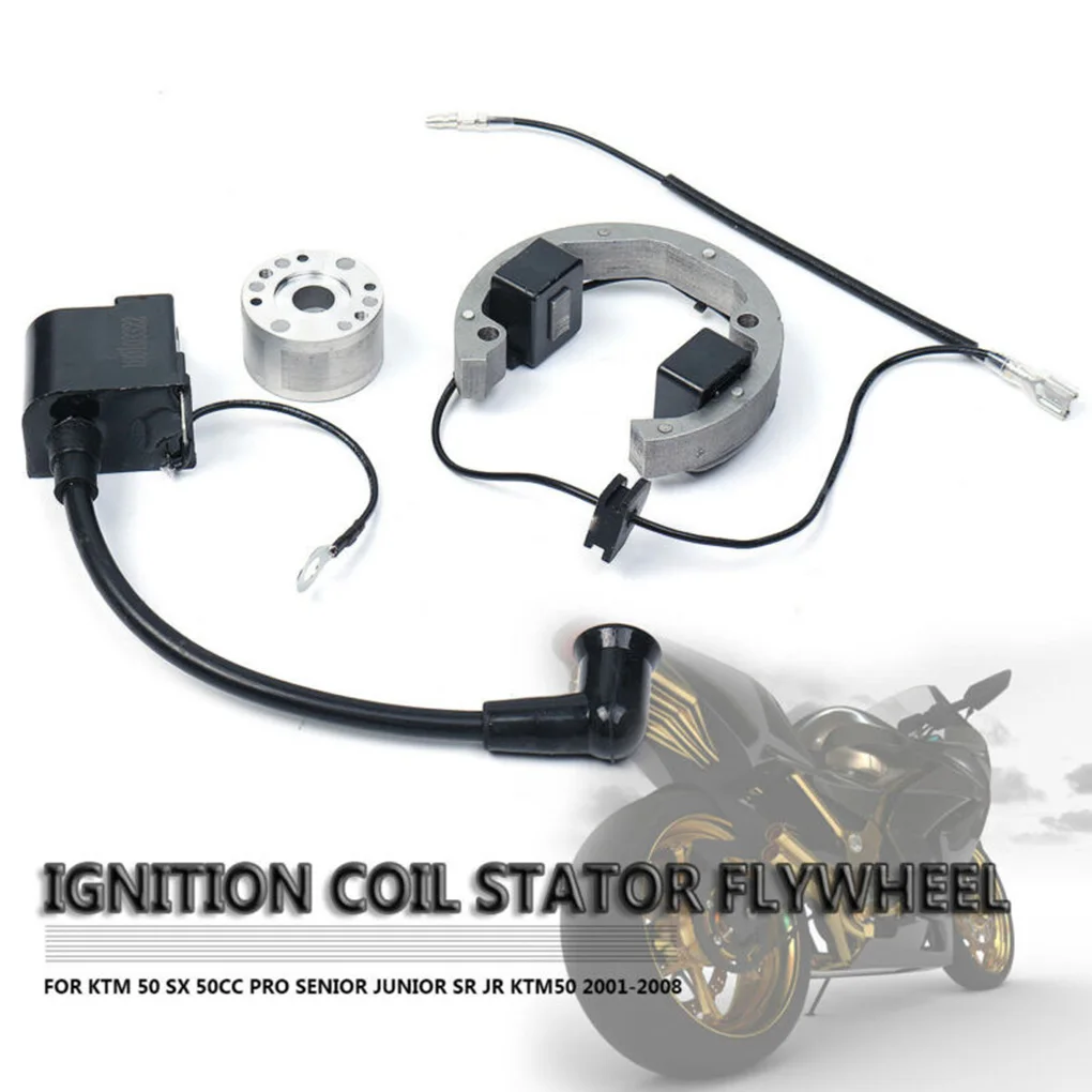 Replacement for KTM 50 SX 50cc Pro Senior Junior SR JR KTM50 2001-2008 Ignition Coil Stator Rotor Kit