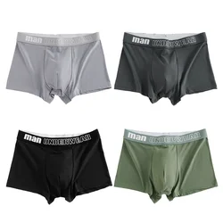 4 Pcs/Lot Men's Letter Panties Underwear Comfortable Underpants Shorts Sexy Gifts for Man Boxers Briefs