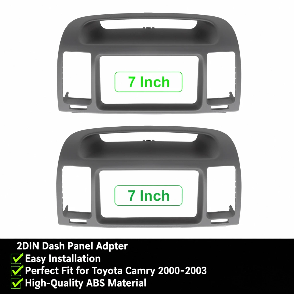 

7-дюймовая передняя рамка для автомобильного радиоприемника для Toyota Camry 5 2000-2003, адаптер для приборной панели, комплект отделки 2DIN