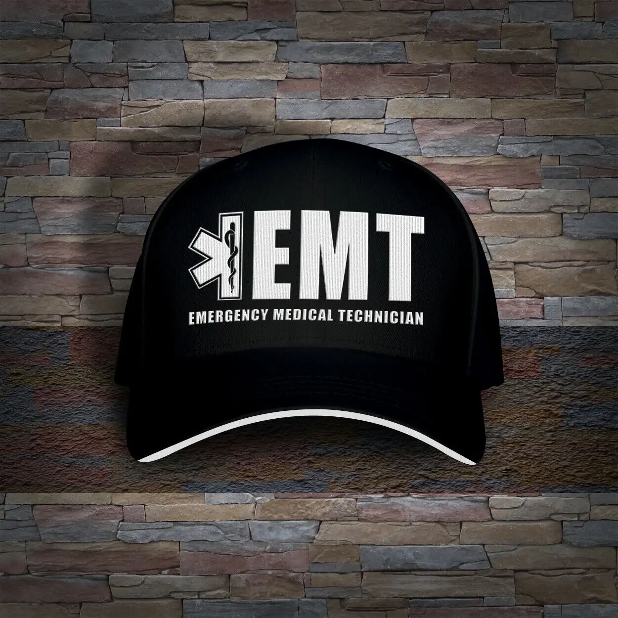 EMT Emergency Medical Technician Paramedic Print Cap Hat Adult  Unisex  Travel  Baseball Caps  One Size