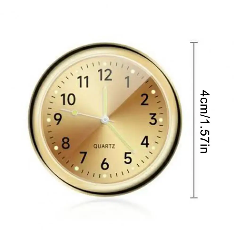 40 مللي متر سيارة لصق ساعة رقمية ساعة إلكترونية سيارة ساعة كوارتز رئيس منفذ لوحة القيادة ساعة الديكور لوازم السيارات #2