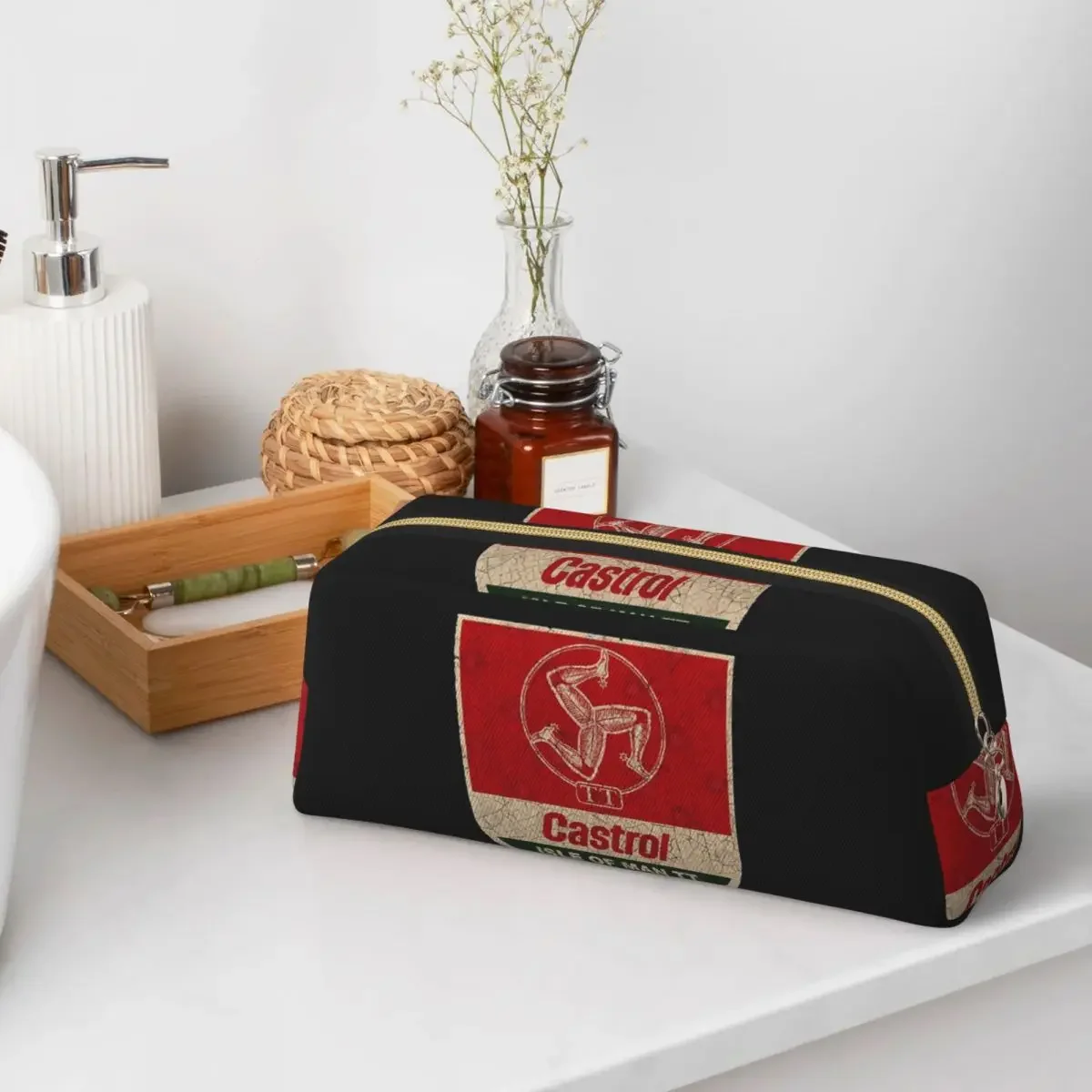 Isle Of Man TT Motorcycle Pencil Cases for Student School Pen Box Pencil Bag Pencil Pouch Storage Stationery Supplies