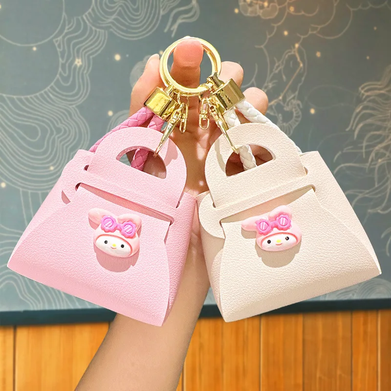 

Милый брелок для сумки Miniso с героями мультфильмов Kuromi, маленький брелок-подвеска, популярный в японском и корейском стиле, кошелек для монет