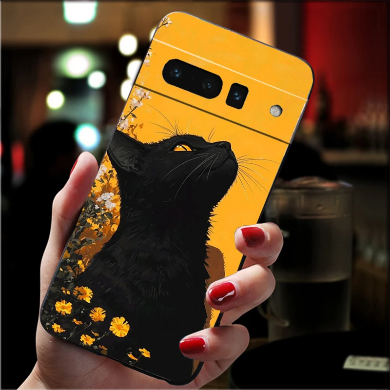 Custodia per telefono per Google Pixel 10 9 Pro XL 9A 8 7 6 Pro Pixel 8A 7A 6A Pixel 8 7 6 5 Custodia per gatti