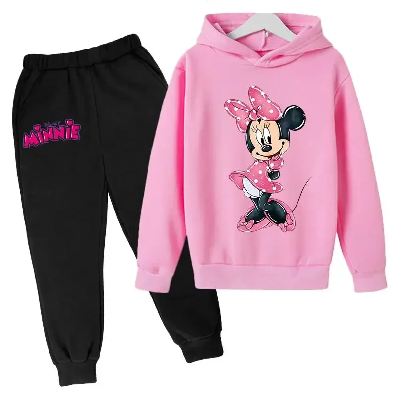 

Mickey Minnie Hoodie Kids Clothes Girls Boys Autumn Hoodies For Children Disney Clothing Sets Kawaii Minnie Sweatshi