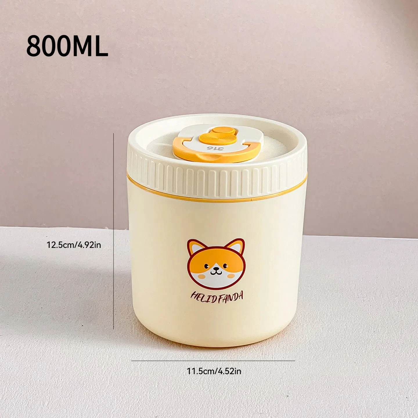 WORTHBUY Leuke Thermische Bento Draagbare 304 Roestvrijstalen Lunchbox Verwarbare Verzegelde Lekvrije Voedselcontainer Voor Kinderen