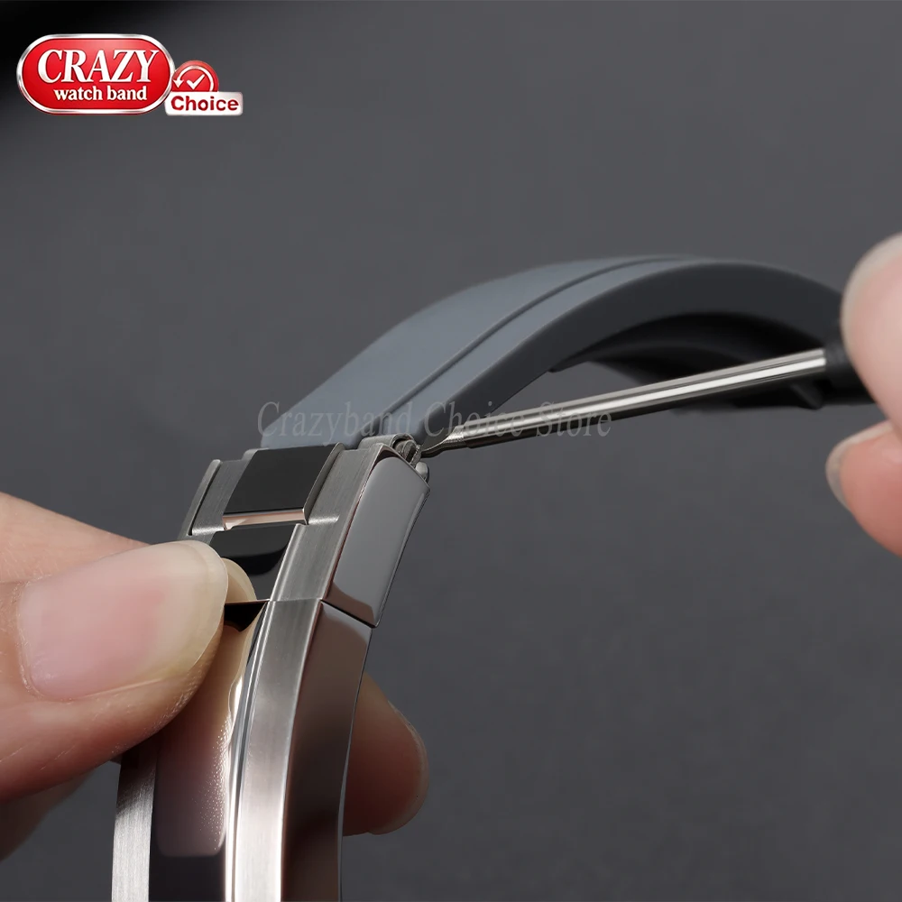 50 Stück 100 Stück Metallschrauben Edelstahl-Bandverbinder Metall-Verbindungsstift Uhrenteil Reparaturwerkzeug für Rolex-Zubehör – Detail 6