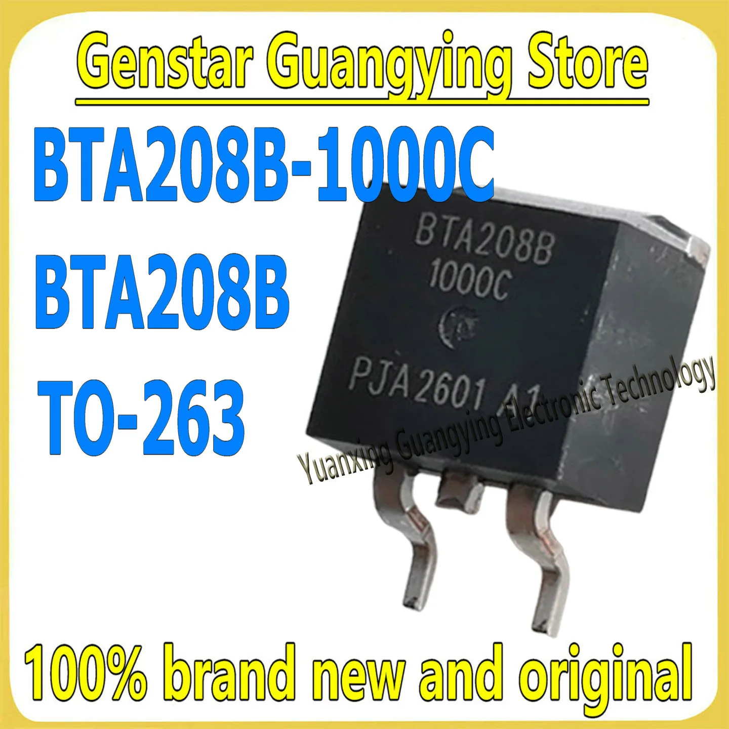 (10 pièces) BTA208B-1000C BTA208B 1000C TO-263 1000V 8A Thyristor bidirectionnel haute tension 100% neuf