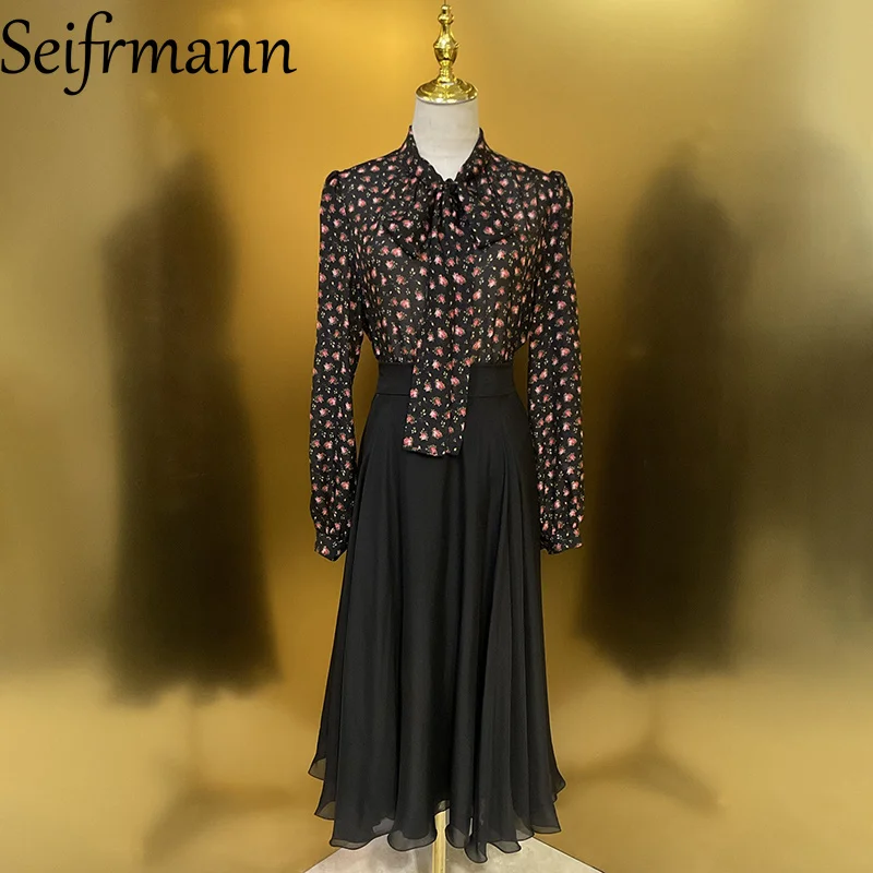 

Seifrmann 2026 Летняя женская модная одежда: Новая шелковая однотонная длинная юбка с эластичной талией