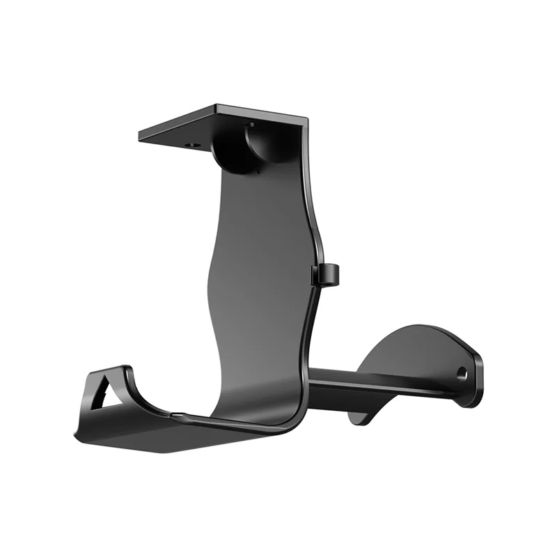 دعامة حامل مثبتة على الحائط لجهاز PS5/PS4 // دعامة تخزين سفلية للطاولة باللون الأسود