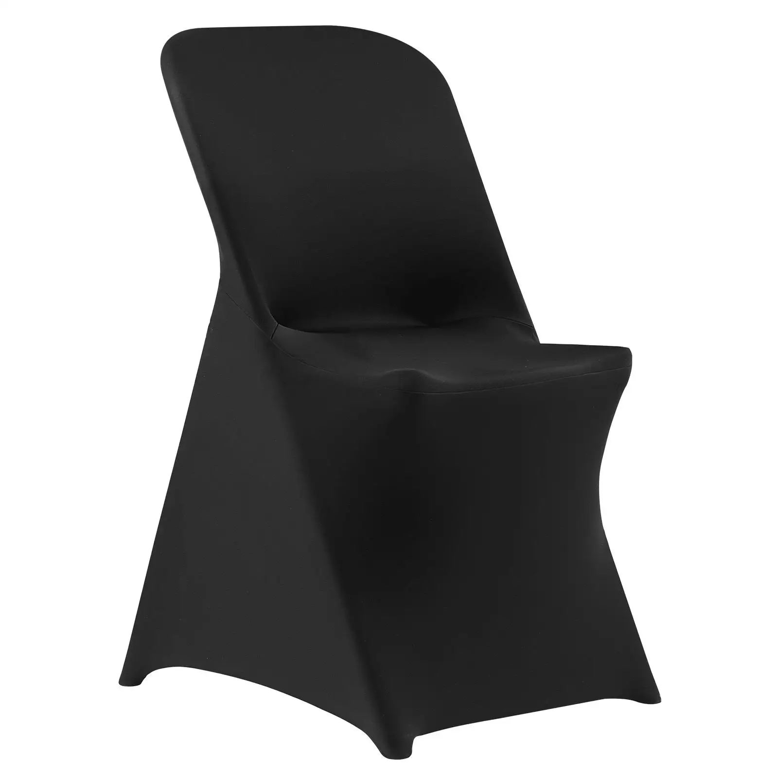 30 Pcs Black Polyester Spandex Chair Covers Stretch Slipcovers for wedding Party Dining Banquet Flat Front Chairs Fits Chairs up to 18.11 x 19.69 x 33.86 Inch
