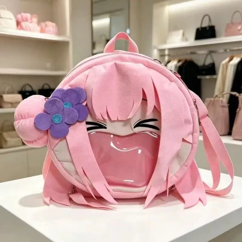 

Рюкзак BOCCHI THE ROCK Kawaii Gotoh Hitori Itabag: Аниме-рюкзак большой вместимости с отделением для значков, школьный ранец для девочек, подарок