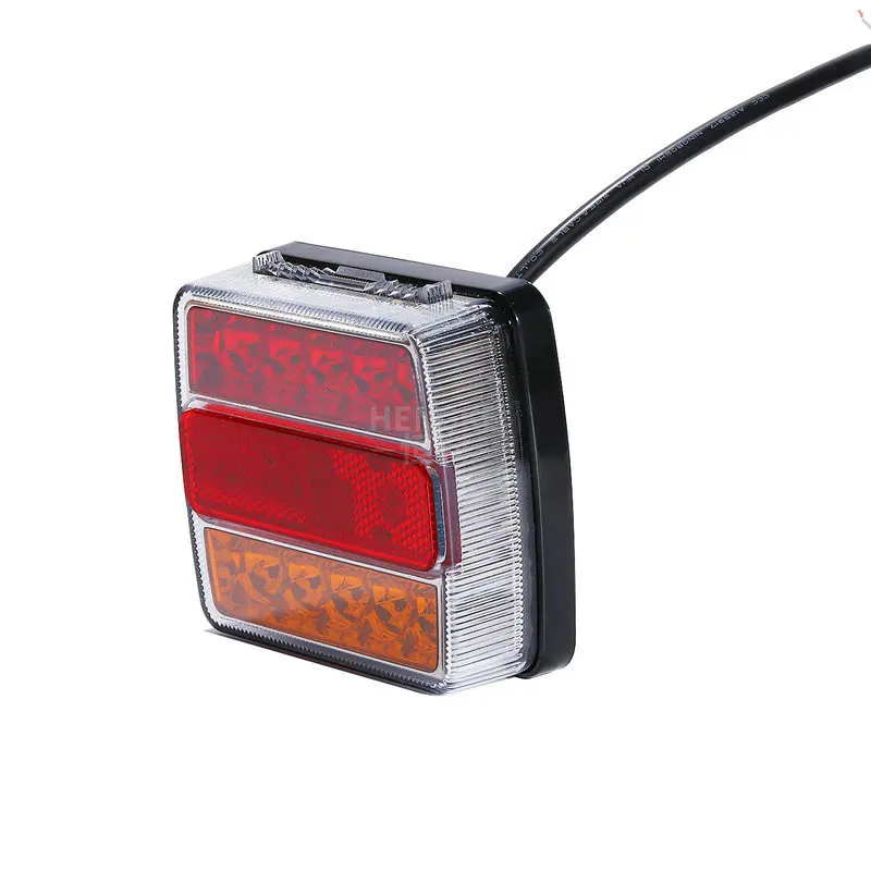 16LED two-color tail light red and yellow lampshade 12V truck trailer plastic 0.2W tail light