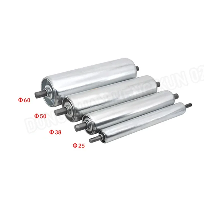 Stainless Steel Conveyor Rollers Diameter 25/38 Total Length 100-1200mm Non-powered Rollers Conveyor Lines Rollers Accessories