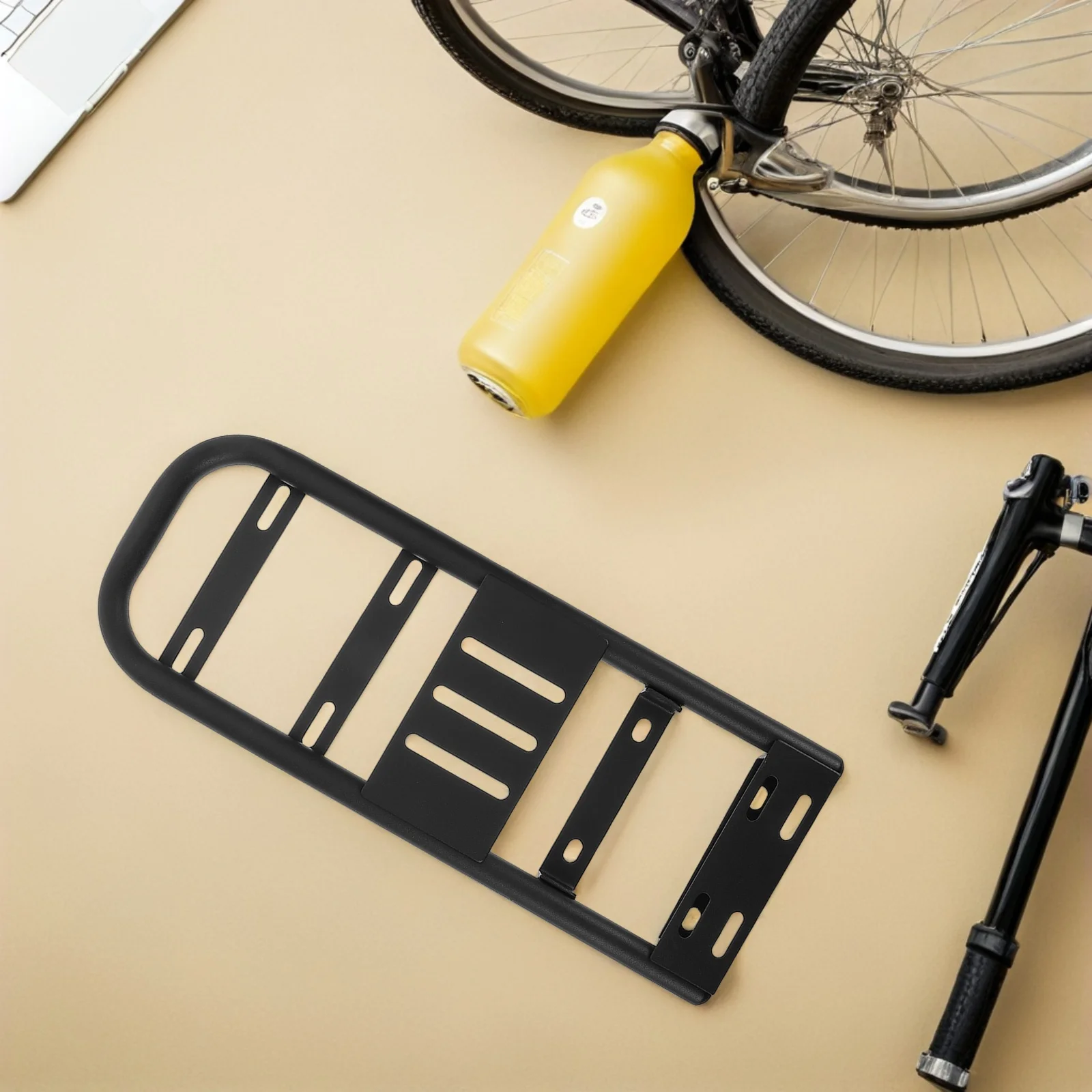 

Heavy-Duty Extended Electric Bike Rear Rack Motorcycle Detachable Storage Carrier Black Seat Backrest Support Frame Compatible