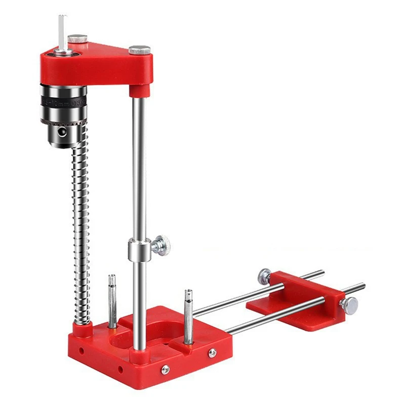 

A21I-Woodworking Drill Locator Drilling Jig Punch Locator Holder Drill Guide Fixture With Scale Precise Positioner