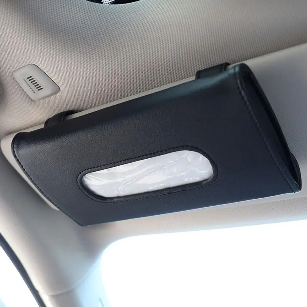 

Car Tissue Box Soft Leather Hanging Container Towel Napkin Holder Paper Rack Organizer Storage Bag Car Interior Accessory