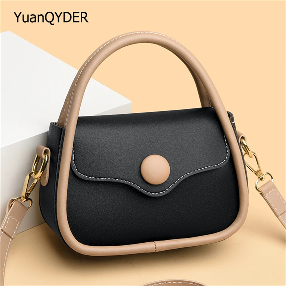 

New Women's Handbag Panelled High Quality PU Leather Ladies Shoulder Bag Multifunctional Fashion Women Crossbody Bags Sac A Main