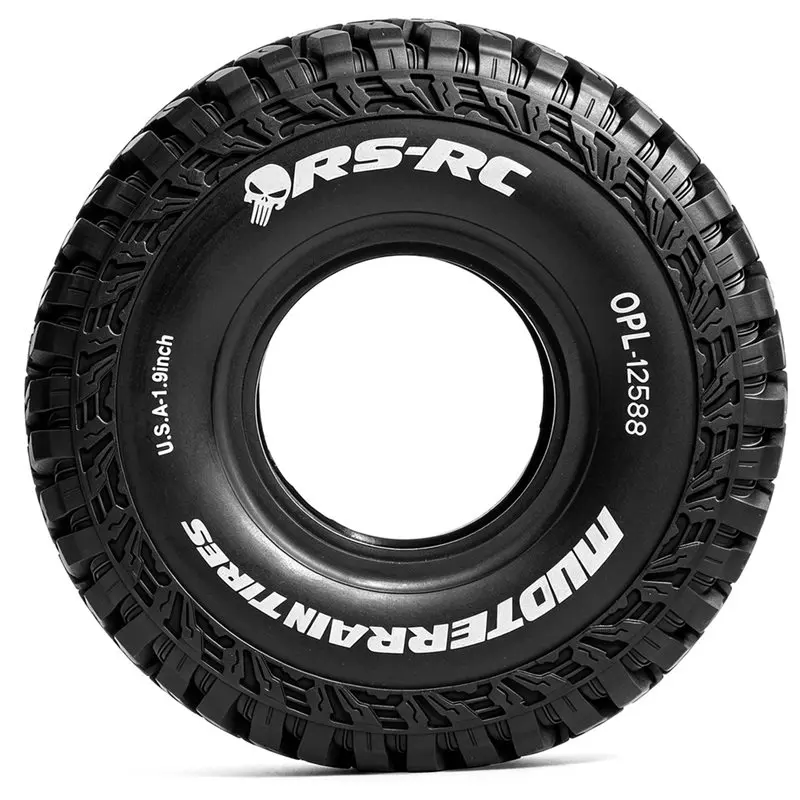 

For 1/10 Scale For 1.9" RS Crawler Tyres Non-Slip Mud Sligers Grip Rubber Tires Heavy Duty For TRX4 TRX6 SCX10 Gen8 RS561