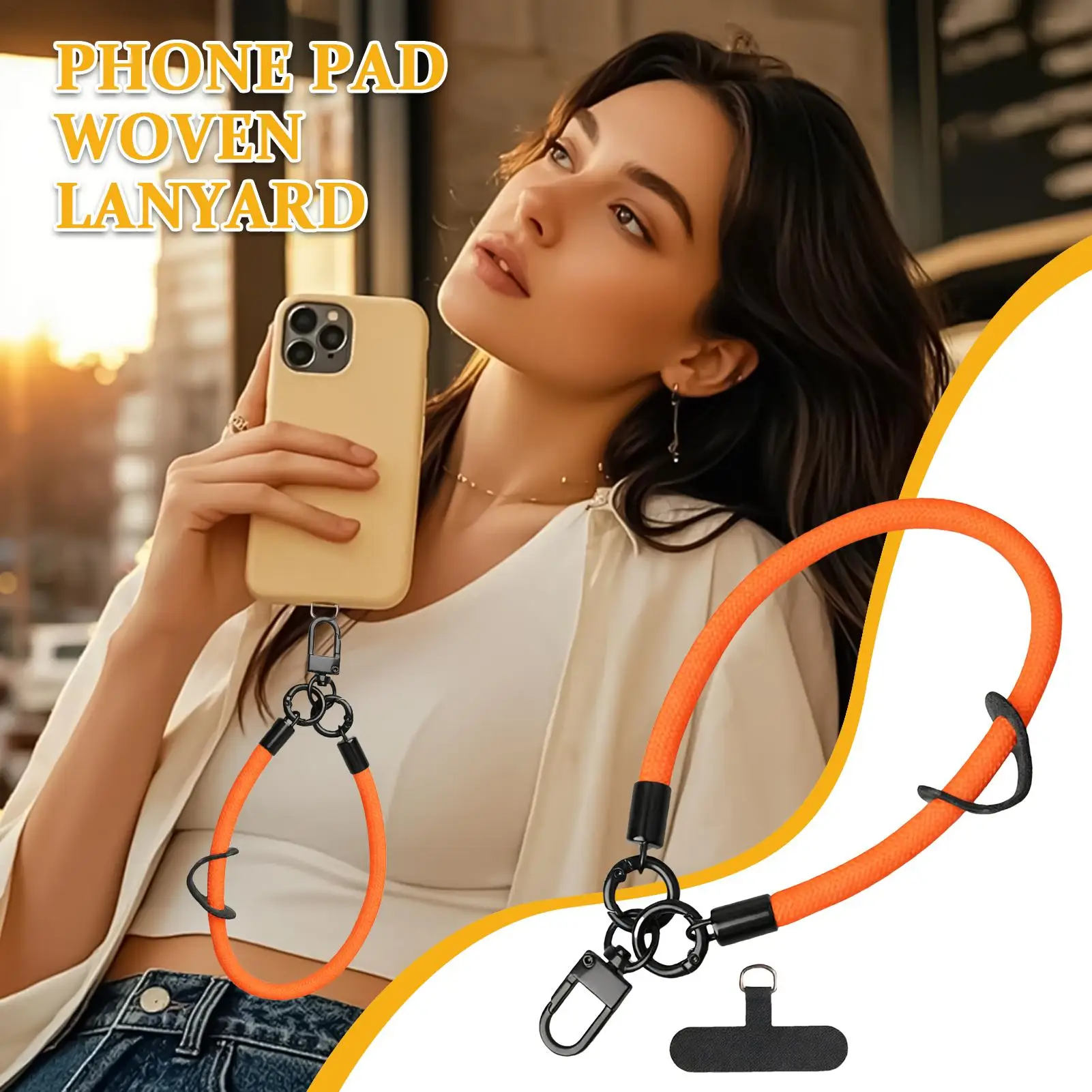 Cinturino da polso per smartphone anti-perdita con linguetta per telefono cellulare per donne uomini adulti adolescenti amici di famiglia