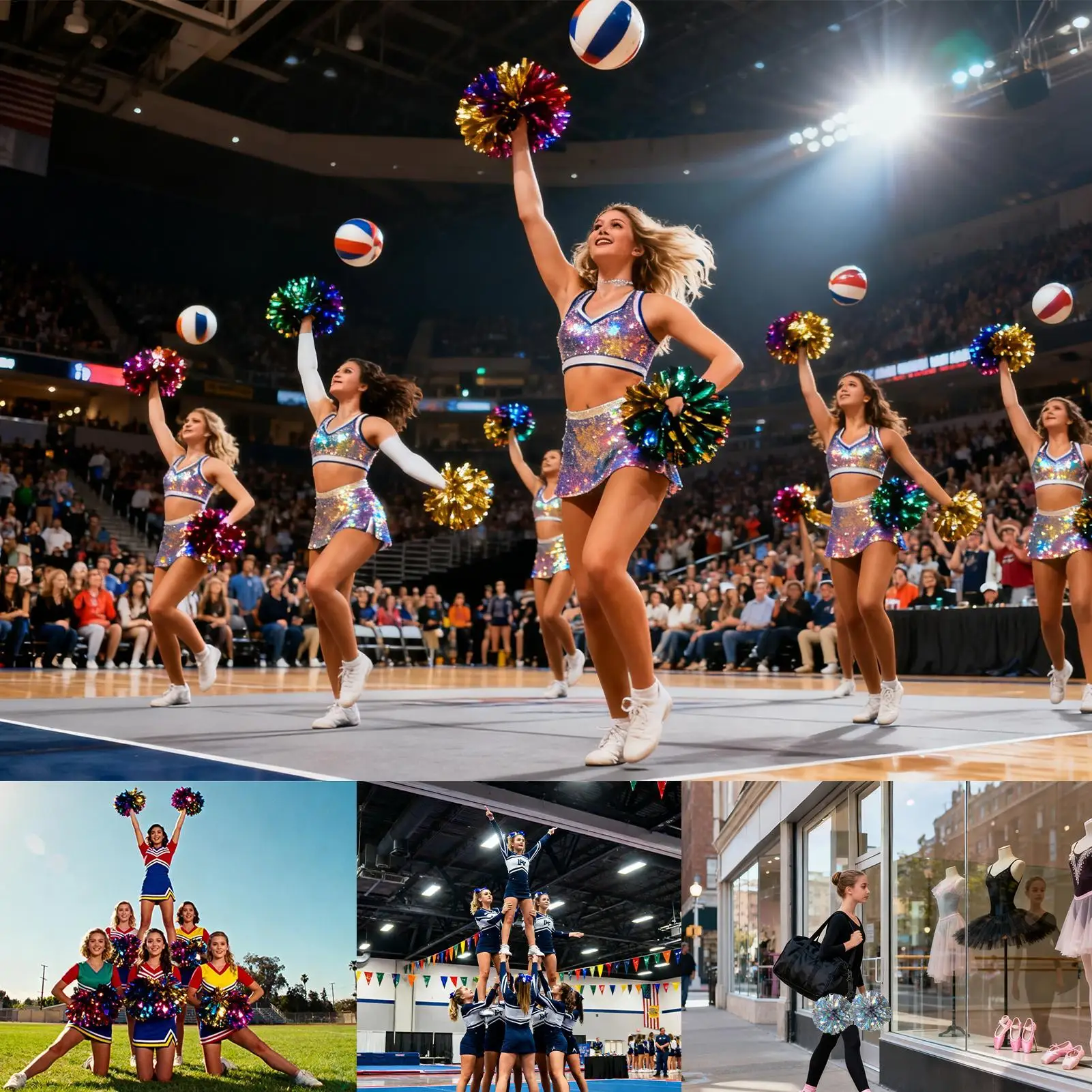 أصحاب بوم لحقيبة الهتاف المشجع فريق العلامة مع زر يهتف حقيبة بوم حامل للفتيات التشجيع المنافسة لعبة الرياضة #4