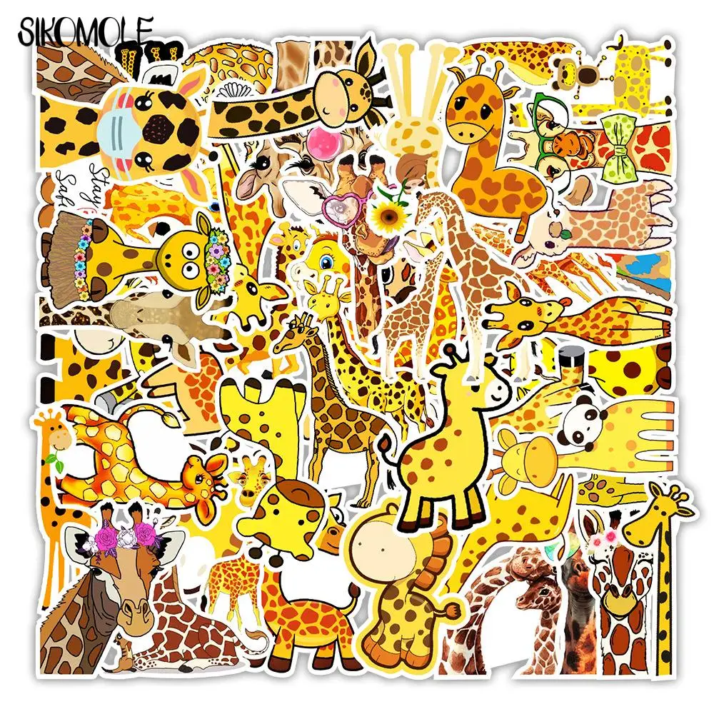 10/30/50PCS Creative Cute Giraffe Cartoon Graffiti For Notebook Suitcase Hand Account Decoration Sticker Toy Sticker Decal F5