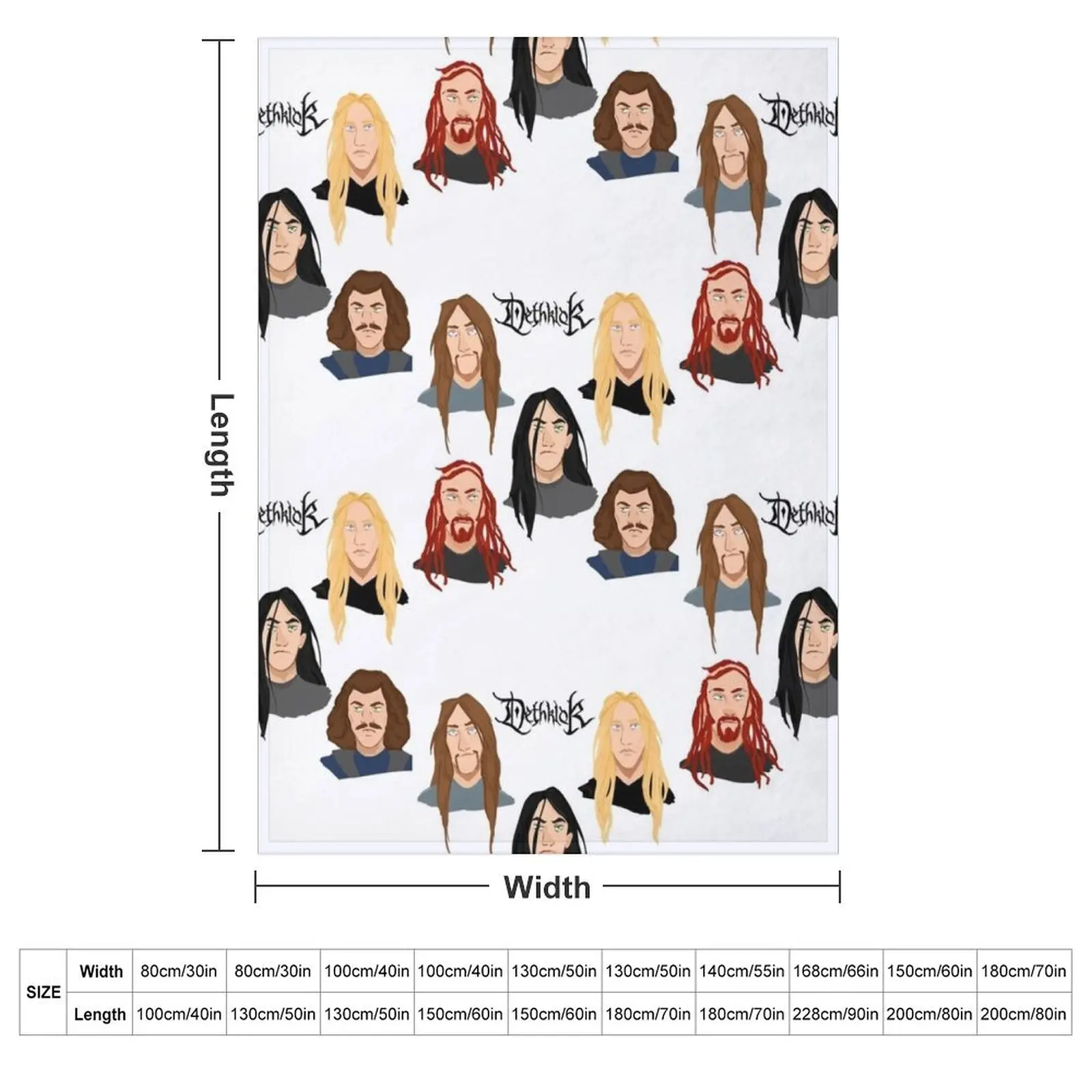 Metalocalypse - Dethklok Throw Blanket Bed covers decorative halloween Luxury St Blankets