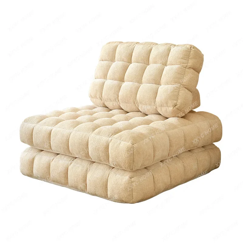 Lazy Sofa Tatami Single Living Room Combination Square Module Tofu Block Fabric Sofa home furniture  muebles de la sala