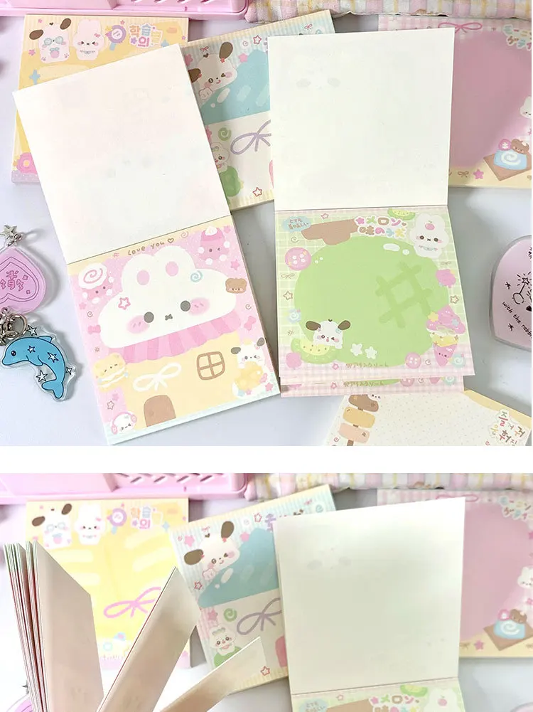 MINKYS 50 Blatt Kawaii-Notizblöcke für Welpen und Katzen, Papier, To-Do-Liste, Tagebuch, Notizpapier, DIY-Material, Schreibwaren – Detail 5