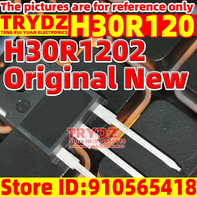 5-1pcs Original Used H30R120 = H30R1202 TO-247 High power electromagnetic furnace tube