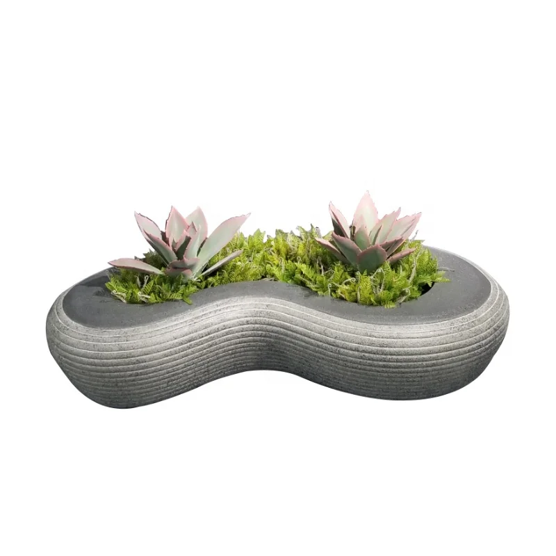 Modern Style Flower Pots & Chair Fiberglass Plant Pots Decoration Hotel Planters Home Garden Office for Indoor Outdoor Novelty