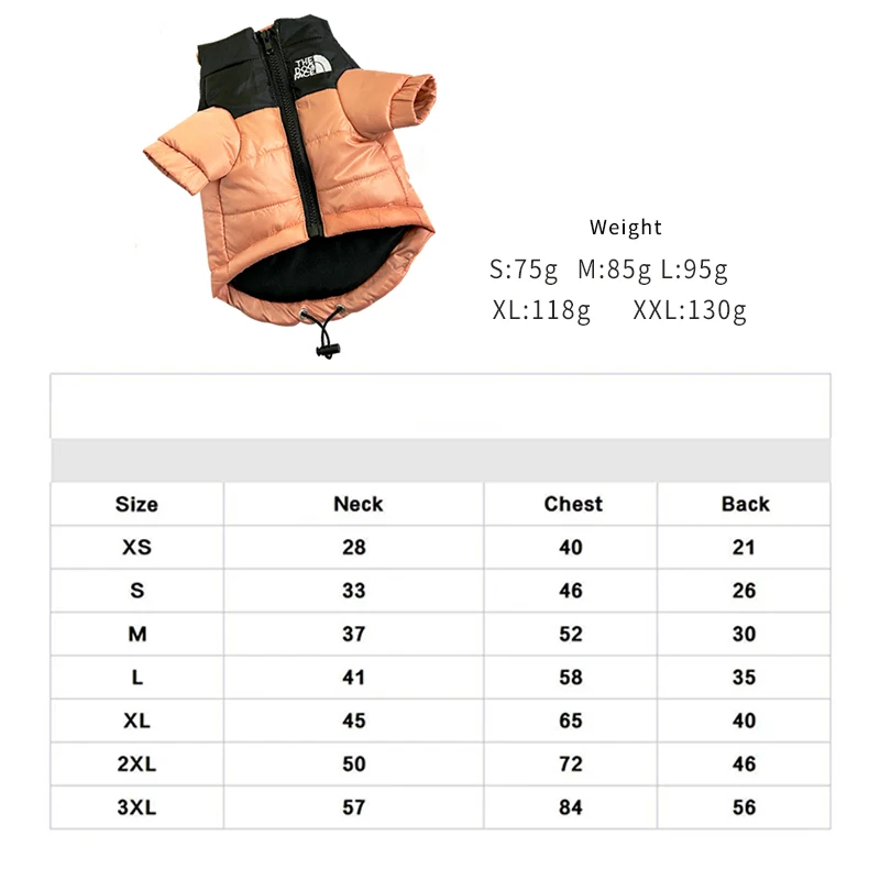 

Wholesale warm pet clothes, windproof and thickened cat jackets, dog jackets, and small dog winter down jackets.