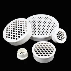 100% Brand new & High Quality Insert Type Simple Floor Drain PVC 50-200 Round Pipe end cap Filter Net air vent