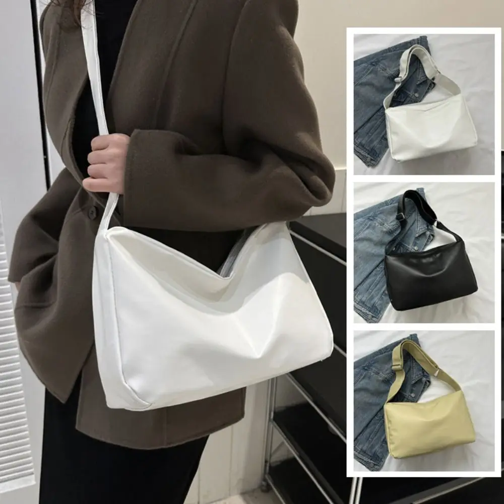 

Elegant Portable Shoulder Bag Women PU Leather Korean Style Casual Crossbody Bag Handbag Large Capacity Ladies Tote Bag Girl