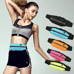 Riñonera deportiva Invisible para hombre y mujer, cinturón de teléfono móvil para correr, equipo de fitness simple, bolsa ligera, moda