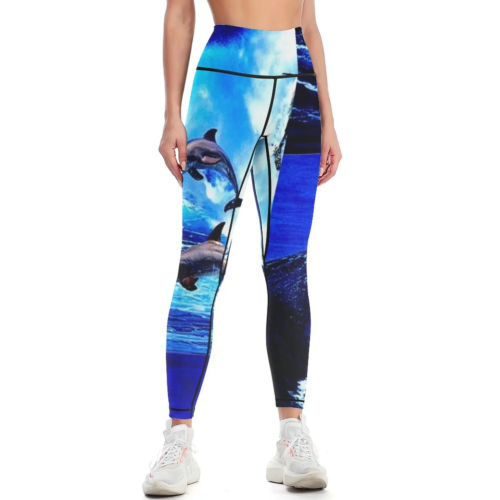 Dolphin tale, dolphin, sealife, dolphin fish, Perry Dolphin Leggings Sweatpants Fitness clothing Women's gym Womens Leggings