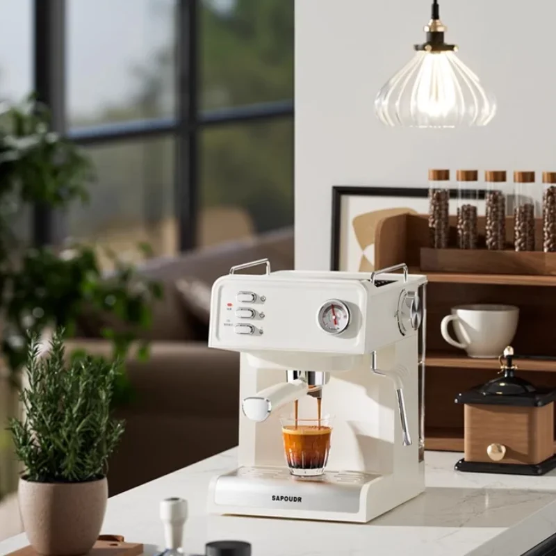 ماكينة اسبريسو احترافية منزلية 20 بار، ماكينة قهوة بخلاص درجة حرارة ثابتة، ماكينة قهوة بالحليب والبخار، كابتشينو