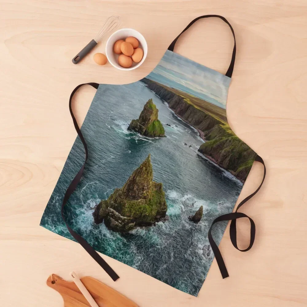 Duncansby Head Coastline and Stacks Apron For Home Accessories For Kitchen Women Kitchen Special Accessories For Women Apron