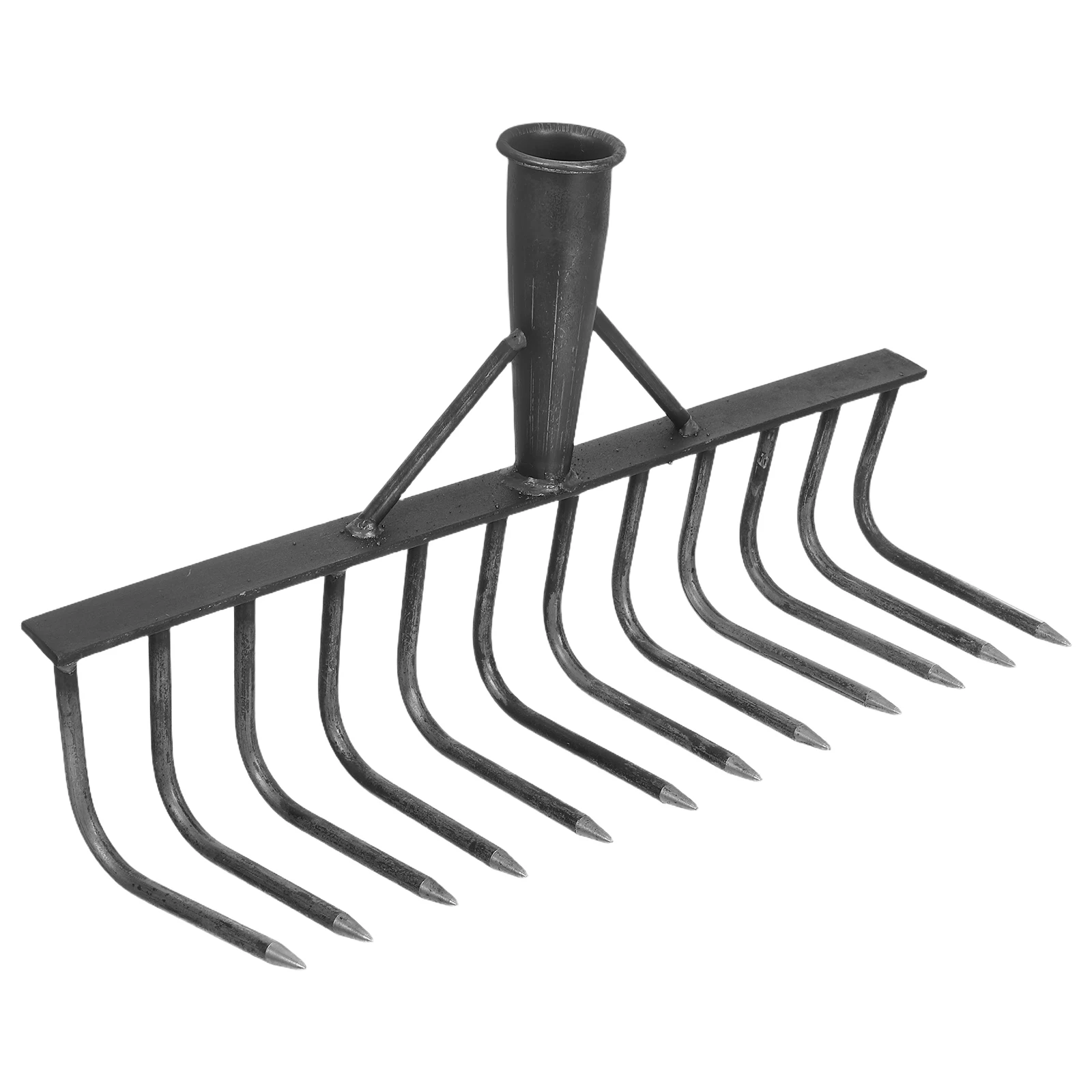 

Heavy Duty Carbon Steel Multi Tooth Garden Rake Head For Soil Loosening Lawn Leveling Farming Tool Reusable Agricultural Rake