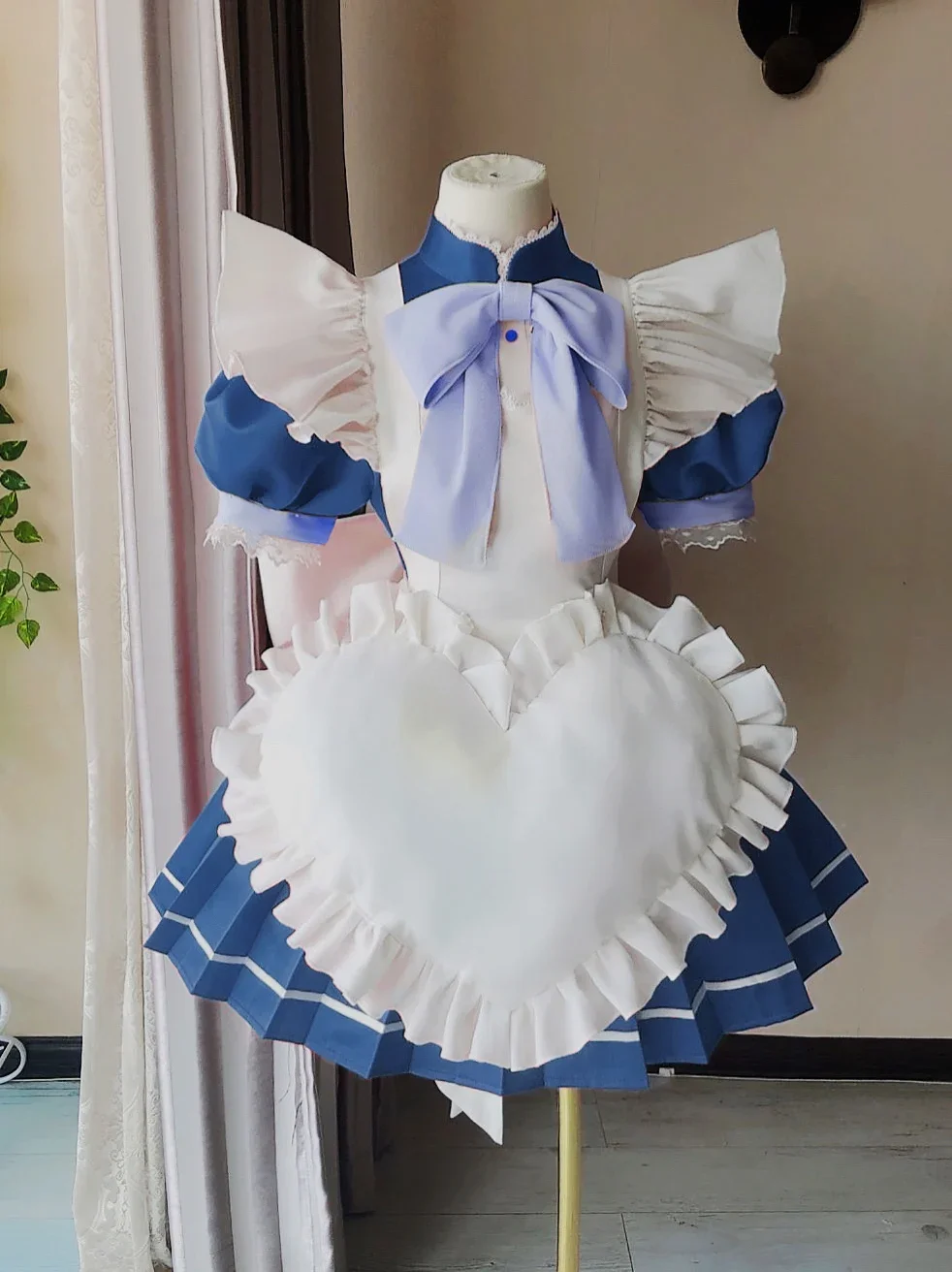 Anime Tokyo Mew Mew Aizawa Minto Cosplay Costume Cute Blue Maid Dress Activity Party Role Play Clothing Custom-Make