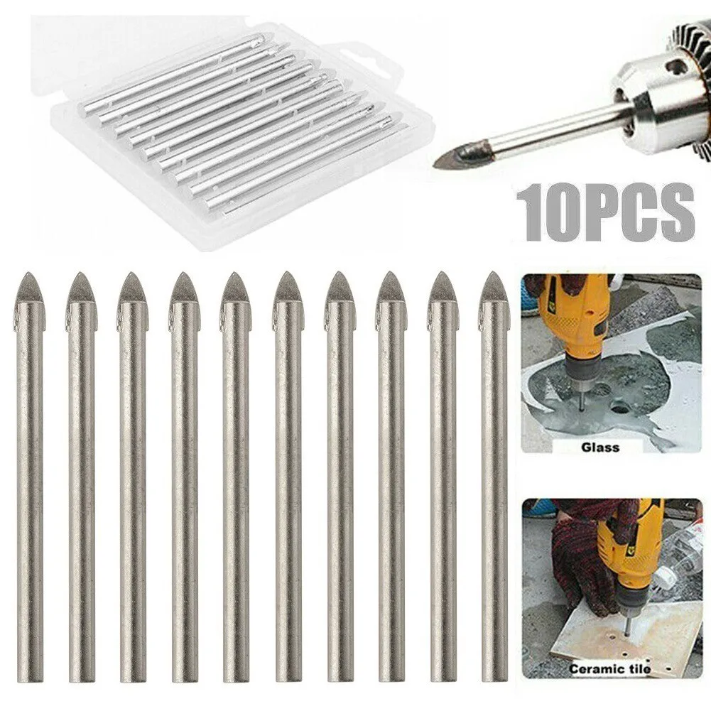 Practical Brand New Hot Sale Nice Drill Bit Drilling Bit Glass Kit Set for tile High Quality Silver Tool Practical
